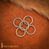 Nickle Coated Steel Rings Set of 5 1inch
