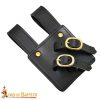 Medieval Authentic Leather Sword and Axe Frog