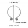 Medieval Stainless Steel Penannular Brooch Cloak Fibula