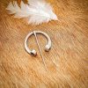 Stainless Steel Medieval Fibula with Rolled Ends
