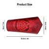 Warrior of the Realm Genuine Leather Bracers with Viking Valknut Symbol
