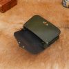 Medieval Fantasy Genuine Leather Belt Bag with Embossed Celtic Cross Design