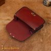 Medieval Fantasy Genuine Leather Belt Bag with Embossed Celtic Cross Design