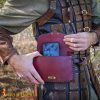 Medieval Fantasy Genuine Leather Belt Bag with Embossed Celtic Cross Design