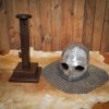 Handcrafted Genuine Wooden Helmet Stand for Helmets with or without Aventail
