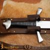 Medieval Back Hanger Baldric Genuine Leather Sword Sheath