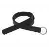 Medieval Leather Belt with Lustrous Steel Ring Buckle