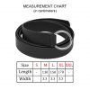 Medieval Leather Belt with Lustrous Steel Ring Buckle