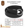 Medieval Leather Belt with Lustrous Steel Ring Buckle