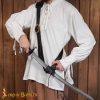 Captain Blackheart" Pirate Sword Hanging Genuine Leather Baldric