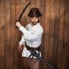Medieval Leather Sword and Axe Frog Right Handed