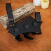 Medieval Leather Sword and Axe Frog Right Handed