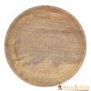 Medieval Wooden Plate Hand Crafted Useful Hardwood Cutlery, approx. 23 cm diameter