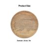 Medieval Wooden Plate Hand Crafted Useful Hardwood Cutlery, approx. 23 cm diameter