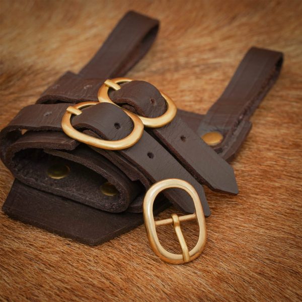 Medieval Pure Brass Buckle Set of 3