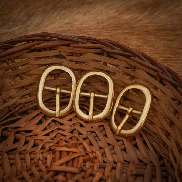 Medieval Pure Brass Buckle Set of 3