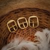 Medieval Small Brass Buckle Set of 3