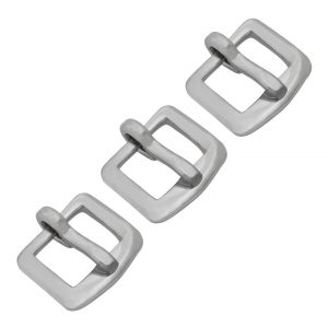 Small Steel Buckle Set of 3