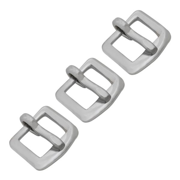 Small Steel Buckle Set of 3