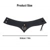 Genuine Leather Accessory with Steel Ring for LARP and Cosplay