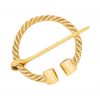 Viking Penannular Brooch Pure Brass Cloak Clasp