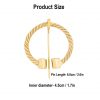 Viking Penannular Brooch Pure Brass Cloak Clasp