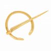Viking Penannular Small Brooch Pure Brass Cloak Clasp