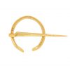 Viking Penannular Small Brooch Pure Brass Cloak Clasp