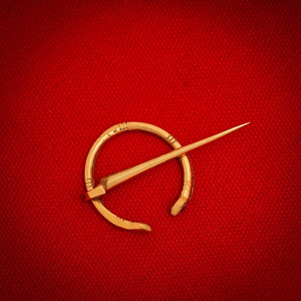Viking Penannular Small Brooch Pure Brass Cloak Clasp