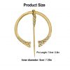 Pure Brass Celtic Penannular Brooch Cloak Pin Clasp