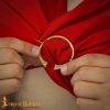 Pure Brass Celtic Penannular Brooch Cloak Pin Clasp