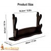 Two Tier Handcrafted Genuine Hardwood Axe / Sword Stand