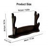 Two Tier Handcrafted Genuine Hardwood Axe / Sword Stand