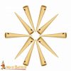 Medieval Pure Solid Brass Aiglets Set of 10, 2.6 cm