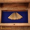 Medieval Pure Solid Brass Aiglets Set of 10, 2.6 cm