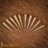 Medieval Pure Solid Brass Aiglets Set of 10, 2.6 cm