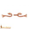 Lost-wax Cast Bronze Cloak Clasp with Celtic Wolf Motifs