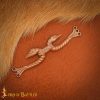 Lost-wax Cast Bronze Cloak Clasp with Celtic Raven Motifs