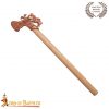 Lost-wax Cast Bronze Axe Head Roman Era with Ash Wood Handle