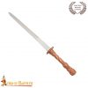 16th Century Dagger - Lost-wax Cast Bronze Handle with Genuine Leather Sheath