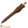 16th Century Dagger - Lost-wax Cast Bronze Handle with Genuine Leather Sheath