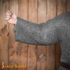 Flat Ring Chainmail Hauberk Shirt, Riveted and Alternating, ID 6 mm, Mild Steel