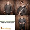 Flat Ring Chainmail Hauberk Shirt, Riveted, ID 9 mm, Titanium