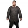 Flat Ring Chainmail Hauberk Shirt, Riveted, ID 9 mm, Titanium
