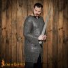 Flat Ring Chainmail Hauberk Shirt, Riveted and Alternating, ID 9mm, Stainless Steel