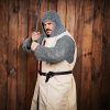 Medieval Coif and Full Sleeves Shirt, Butted, ID 10mm, Zinc Coated