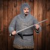 Medieval Coif and Full Sleeves Shirt, Butted, ID 10mm, Zinc Coated