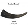 Medieval Viking Drinking Horn with Carved Scales Genuine Buffalo Horn