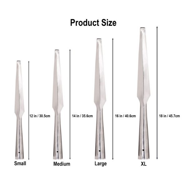 Medieval Blunt Spear Head Forged from Carbon Steel