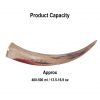 Drinking Horn with Brilliant Patterns Handcrafted Genuine Ox Horn